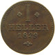 GERMAN STATES 1 HELLER 1829 HESSEN KASSEL Wilhelm II. 1821-1847 #t032 1017 - Piccole Monete & Altre Suddivisioni