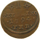 GERMAN STATES 1 PFENNIG 1794 MECKLENBURG ROSTOCK STADT DEZENTRIERT #t032 1021 - Monedas Pequeñas & Otras Subdivisiones