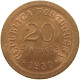 CAPE VERDE 20 CENTAVOS 1930 #t033 0089 - Capo Verde