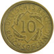 GERMANY WEIMAR 10 REICHSPFENNIG Verprägung: Rückseite = Incuse Vorderseite #t032 0457 - 10 Rentenpfennig & 10 Reichspfennig