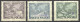 Poland, 1950, UPU, Universal Postal Union, United Nations, Groszy Overprint, MNH, Michel 636-638 - Neufs