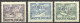 Poland, 1950, UPU, Universal Postal Union, United Nations, Groszy Overprint, MNH, Michel 636-638 - Ongebruikt