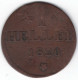 Frankfurt I Heller 1820 G(F)B (Cu.) Jaeger 10, AKS 30, Rf.,Kr., Ss- - Small Coins & Other Subdivisions