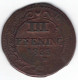 Wismar-Stadt III Pfennig 1835 (Cu.) RS Teils Dezentiert Nach Rechts Geprägt Ca.2,3%, Kunzel: 321, Ss - Groschen & Andere Kleinmünzen