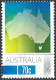 AUSTRALIA 2014 QEII 70c Multicoloured, Special Occasion-Map Of Australia Used - Usati