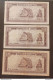 BANKNOTE LEBANON لبنان LIBAN 1978 10 LIVRES CIRCULATED X 3 PIECES - Líbano