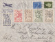 Juist Gefrankeerde EERSTE DAG 14 Nov 1949 Envelop Met Serie Kinderzegels 1949 Amsterdam Nbaar USA - Covers & Documents