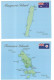 2 POSTCARDS PUBLISHED IN  AUSTRALA   MAPS AUTRALIAN ISLANDS  FURNEAUX AND MAQUARIE  ISLANDS - Carte Geografiche
