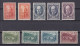 BULGARIA 1921, Sc# 171-179, Death 01 James D. Bourchie, MNH/MH - Unused Stamps