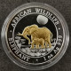 100 SHILLINGS 2011 ARGENT + DOREE OR ELEPHANT SOMALIE / SOMALI 1 OZ SILVER 999 - Somalië