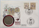 GERMANY BRD MEDAL THURN UND TAXIS 500 JAHRE POST NUMISBRIEF STATIONERY #bs18 0233 - Autres & Non Classés