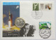 GERMANY BRD MEDAL 1989 MOON LANDING NUMISBRIEF STATIONERY #bs18 0189 - Otros & Sin Clasificación