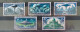 UFO, Alliens Stamps, Space, Aircraft, Lot 5, Some With Postmark - Fantacy Cinderella Stamps - Erinnofilia