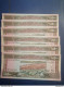 Liban Lebanon 500 Lira UNC CONSECUTIF 7 Banknotes Ruins Of Jupiter Abd Baalbak - Libano