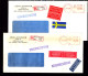 Svezia, Gosta Svensson Textil AB, Vastra Frolunda, 5 Tariffe, Tessili,a.m.,ema,meter,freistempel (abcDZ) (7 Buste,3 Scan - Timbres De Distributeurs [ATM]