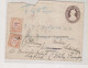 INDIA  1922 Postal Stationery To Italy Postage Due - 1911-35  George V