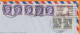 CANADA Lettre De L'Ambassade De FRANCE à TORONTO 1960 Avec 8 Timbres Dont Une Bande De 5 à 4c - Brieven En Documenten