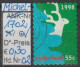 1998 - NIEDERLANDE - FM/DM "Dez.marken - Hirsch, Baum" 55 C Mehrf. - O  Gestempelt - S.Scan (1702o 01-02 Nl) - Used Stamps