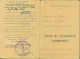Guerre 40 Carte De Circulation Temporaire Vosges Rupt Sur Moselle Mère & Fils Cachet Gendarmerie Remiremont - Oorlog 1939-45