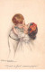 Illustrateur - N°64526 - Bompard - N°920-2 - Tout à Fait Comme Papa ! - Garçon Embrassant Une Fillette Sur La Bouche - Bompard, S.