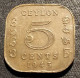 Pas Courant - SRI LANKA - 5 CENTS 1943 - George VI -  KM 113.1 - ( Ceylan - Ceylon ) - Sri Lanka (Ceylon)