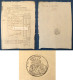 ● Douanes Royales Chambéry 1827 - Sieur Porra - Acquit De Payement D'entrée - Savoie Savoye - Fardeau De 4 Caissons - Documenti Storici