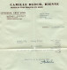 Einzugsauftrag Biel / Bienne 1954 - Absender: Camille Bloch Mit Quittung - Covers & Documents