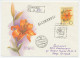 Registered Postal Stationery Soviet Union 1989 Flower - Lily - Altri & Non Classificati