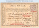 Entier FRANCE - Carte Précurseur (CPO) N° 24 Affrcht YT 66 - Obl. Louviers Vers Paris - Precursor Cards