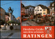 Ratingen Mehrbildkarte Mit Marktständen Marktbrunnen Marktplatz 1989 - Ratingen