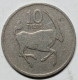 1977 BOTSWANA 10 THEBE - VERY GOOD DETAILS - Botswana