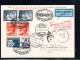 1935, 6 Werte,Katapultpost - Nachbringeflug  Nach USA ,rot " Mit Luftpost Z.D. "EUROPA " Bef.. #1440 - Cartas & Documentos