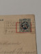 Entier Postaux, Oblitéré Charleroi Overprinted 35C. Rare - Briefkaarten 1909-1934