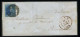 België 2 - Epaulette - Brief Van Gand Naar Bruxelles - Met BLADBOORD + Gebuur - Bien Margée - Bord De Feuille + Voisin - 1849 Hombreras
