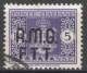 TRIESTE 1947 SEGNATASSE 5 LIRE SENZA FILIGRANA  SASSONE 41USATO CENTRATISSIMO C. SOTTORIVA - Portomarken