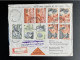 BELGIUM 1964 REGISTERED LETTER GANSHOREN TO MICHELBACH 10-03-1964 BELGIE BELGIQUE AANGETEKEND RECOMMANDEE - Storia Postale