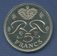 Monaco 5 Francs Kursmünze 1971 Prinz Rainer III. Monogramm, KM 150 Vz (m3632) - 1960-2001 Nouveaux Francs