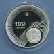 Kasachstan 100 Tenge 2005, Olympia Skilauf, Silber, KM 191 PP In Kapsel (m4299) - Kazakistan