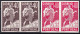 Portugal 1937 Sc 572-3 Mundifil 577-8 Imperf Proof Pair Set MNH** Creased - Essais, épreuves & Réimpressions