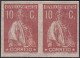 Portugal 1912 Sc 216 Mundifil 215 Imperf Proof Pair MLH* - Proeven & Herdrukken