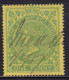 Cape Of Good Hope Revenue Stamp 1885 1d Green In Yellow, Good Used Barefoot 112 - Cap De Bonne Espérance (1853-1904)