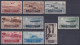 F-EX43151 ITALY 1934 MLH AIRMAIL CENTENARY OF VALOR MEDAL COMPLETE SET.  - Luftpost