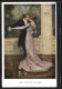 Künstler-AK Clarence F. Underwood: The Last Waltz, Liebespaar Tanzt Einen Romantischen Walzer  - Underwood, Clarence F.