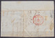 L. Affr. N°8 P39 Càd FLEURUS /6 FEV 1853 Pour MONS (au Dos: Càd Arrivée MONS) - 1851-1857 Medaglioni (6/8)