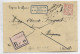 FRANCE MOUCHON 15C RETOUCHE SEUL LETTRE PAPIERS D'AFFAIRES REC OLARGUES 1905 HERAULT POUR HEREPIAN + RETOUR - 1900-02 Mouchon