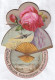 CHROMO CHOCOLAT POULAIN   GAUFREE  ROSE HIRONDELLE EVENTAIL - Guérin-Boutron