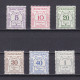 ZANZIBAR 1936, SG# D25-D30, Postage Due, MH - Zanzibar (...-1963)