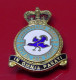 Small Enamel And Metal Pin Badge Royal Airforce RAF No 24 XXIV Commonwealth Squadron Queens Crown HW Miller Birmingham - Aerei