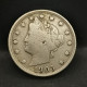 5 CENTS LIBERTY NICKEL AVEC CENTS 1905 USA - 1883-1913: Liberty