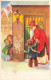 FETES - VOEUX - Saint Nicolas - Vive Saint Nicolas - Enfants - Maison - Neige - Carte Postale Ancienne - Saint-Nicholas Day